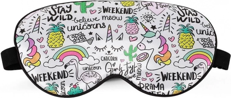 Maska na spaní s jednorožcem