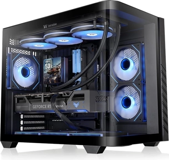 Skříň Vision 330 CR ARGB TG černá