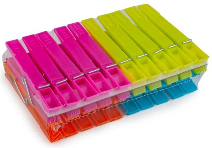 Plastové kolíčky na prádlo 20 ks, 4 barvy