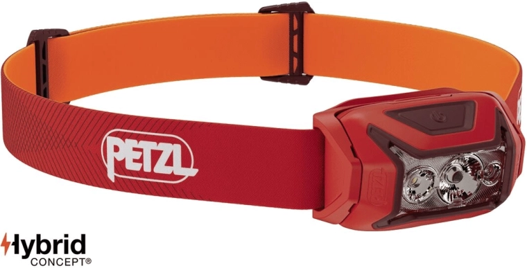 Petzl Actik čelovka 450 lm, červená