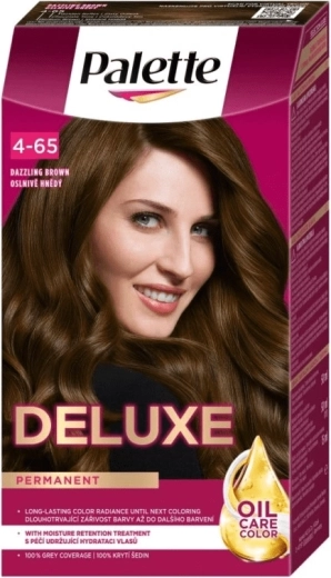 Palette Deluxe trvalá barva na vlasy 4-65 Oslňující hnědá 50 ml