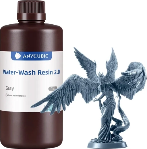 Anycubic Water-Wash Resin 2.0 šedá pryskyřice pro 3D tisk