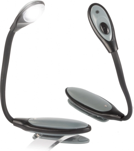 Flexibilní LED lampička na čtení s klipem