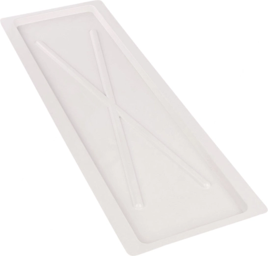 Metpol bílá odkapávací miska široká 75 × 24,7 cm pro kuchyňský odkapávač 80 cm