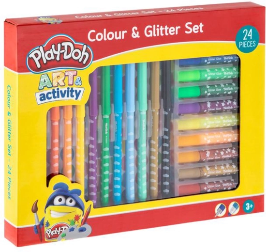 Sada barev a třpytek PLAY-DOH, 24 ks