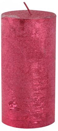 Rustikální svíčka Provence červená 12 cm