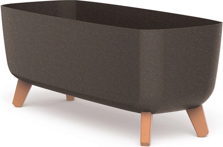 Samozavlažovací květináč s nohami 58 cm ECO Wood káva