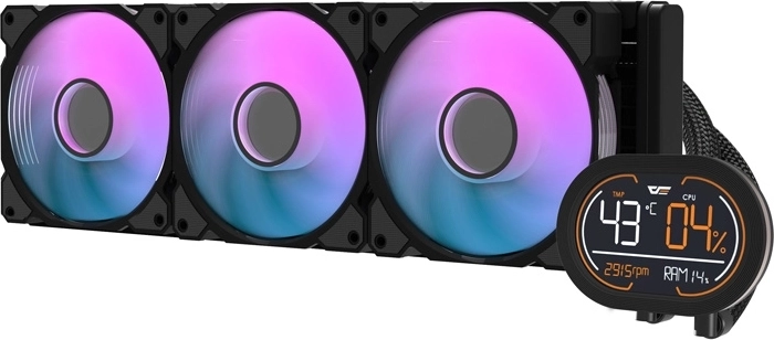 Vodní chlazení procesoru DarkFlash DH360D v2 černé