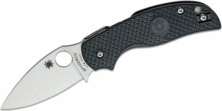 Spyderco Sage 5 Lightweight kapesní nůž 7,6 cm, satin, černý, FRN