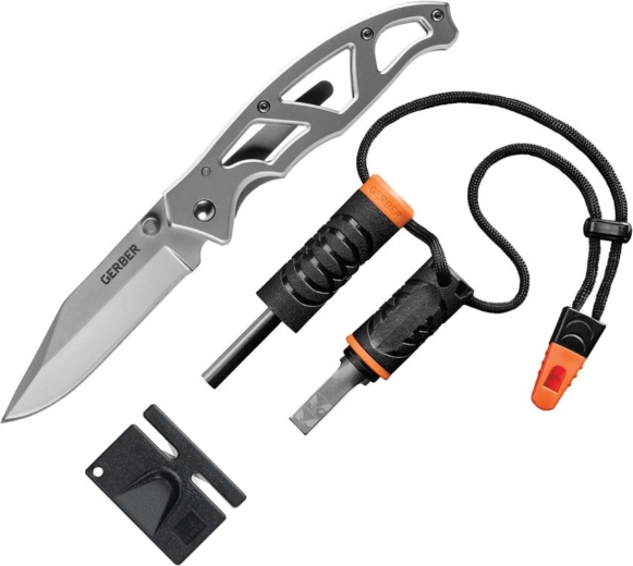 Gerber Paraframe combo kempingová sada 3 díly (nůž, křesadlo, brousek)