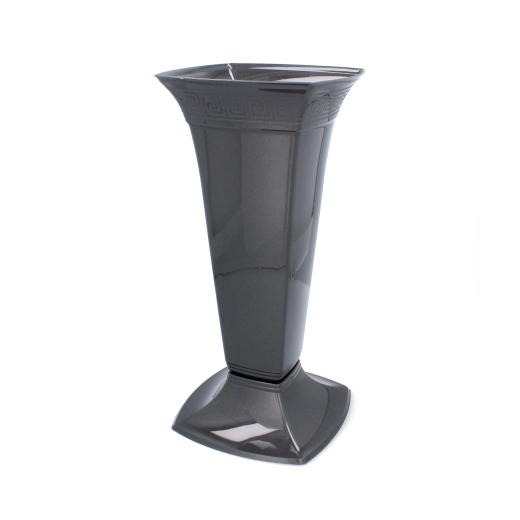 Vysoký hřbitovní flakon Etna grafit metalíza LAMELA