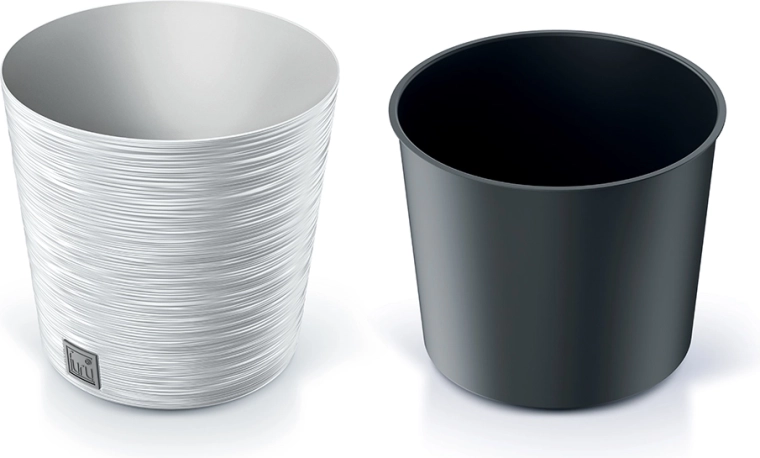 Květináč Furu Round 25 cm bílý