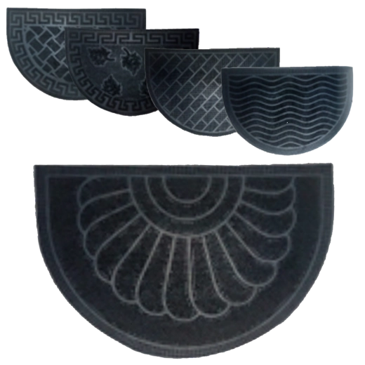 Půlkruhová gumová rohož 40 × 60 cm