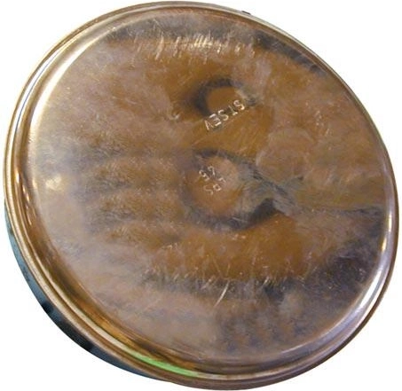 Kouřové krycí víčko 125 mm měď