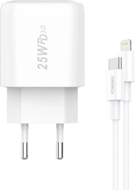 Rychlonabíječka FONENG 25 W s USB‑C + kabel USB‑C na Lightning