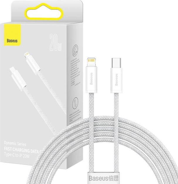 Baseus Dynamic kabel USB‑C na Lightning 20 W, 2 m, bílý