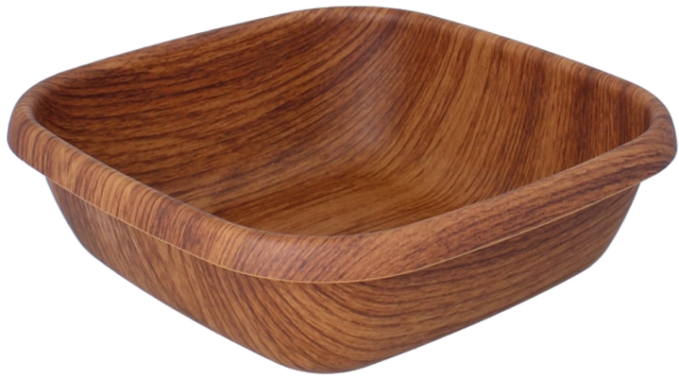 Plastová miska hnědá 23 cm