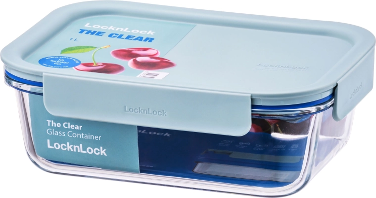 Skleněná zapékací miska s víkem 1000 ml z borosilikátového skla LOCKNLOCK CLEAR GLASS