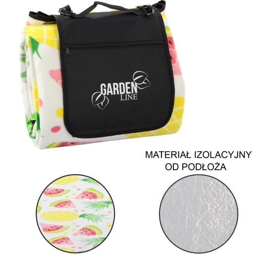 Pikniková deka s izolací Ovoce 300 × 200 cm