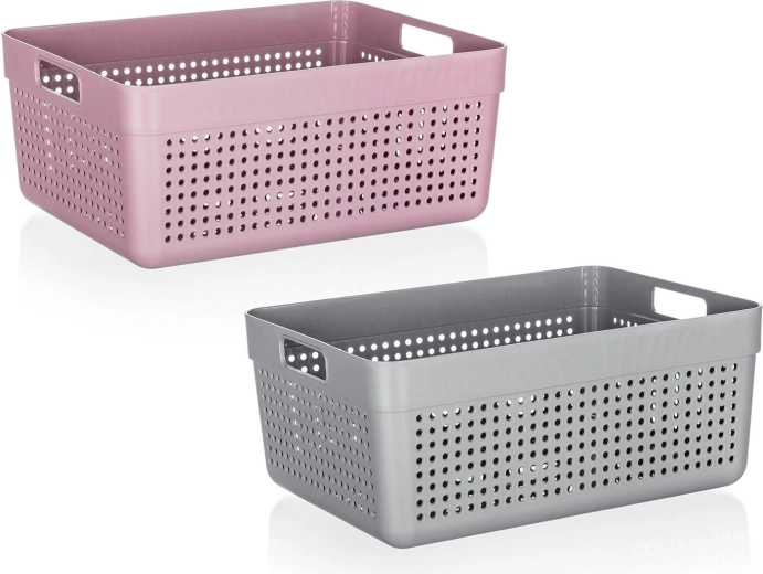 Plastový organizér TERRA 32,5 × 23,5 × 14 cm – mix barev