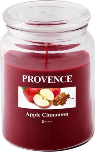 Vonná svíčka ve skle jablko a skořice PROVENCE 95 hodin