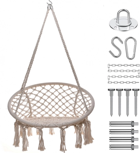 Závěsné houpací křeslo čapí hnízdo do domu i na zahradu