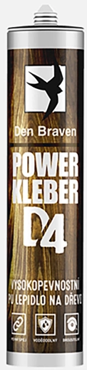 Montážní voděodolné lepidlo béžové 300 ml D4 POWER KLEBER