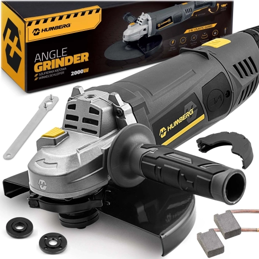 Úhlová bruska 2000 W 230 mm se soft startem HUMBERG