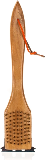 Dřevěný kartáč na čištění grilu 30 cm