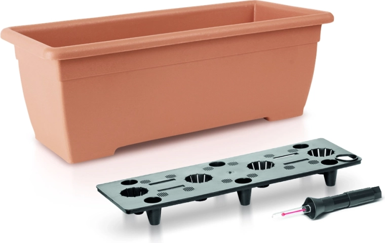 Samozavlažovací truhlík BALCONY CAN 50 cm terakota
