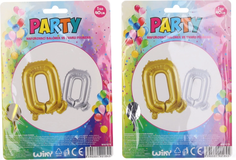 Nafukovací balónek ve tvaru písmena Q