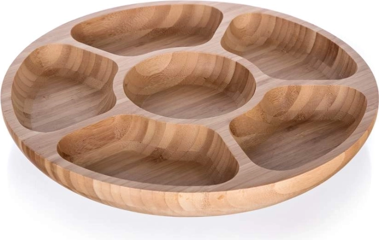 Dělená bambusová servírovací miska BRILLANTE 31,5 cm