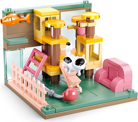 Sluban Mini Stavebnice Koutek pro kočky