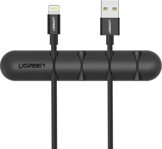 Ugreen samolepicí organizér na 4 kabely černý - 2 ks