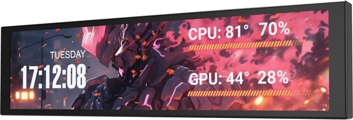 DarkFlash V92 9,2palcový IPS monitor černý