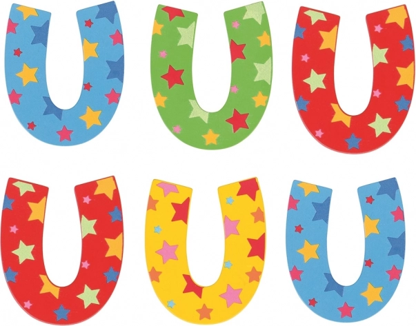 Bigjigs Toys Dřevěné Hvězdičkové Písmenko U
