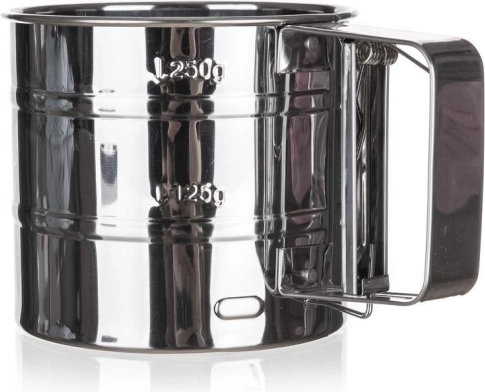 Mechanické síto na mouku AKCENT z nerezové oceli 10,5 × 9 cm