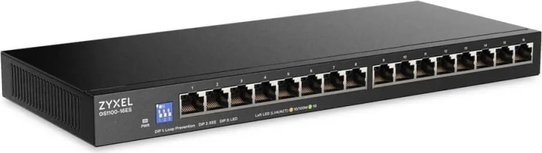Zyxel gs1100 switchable neřízený gigabitový switch 16 portů