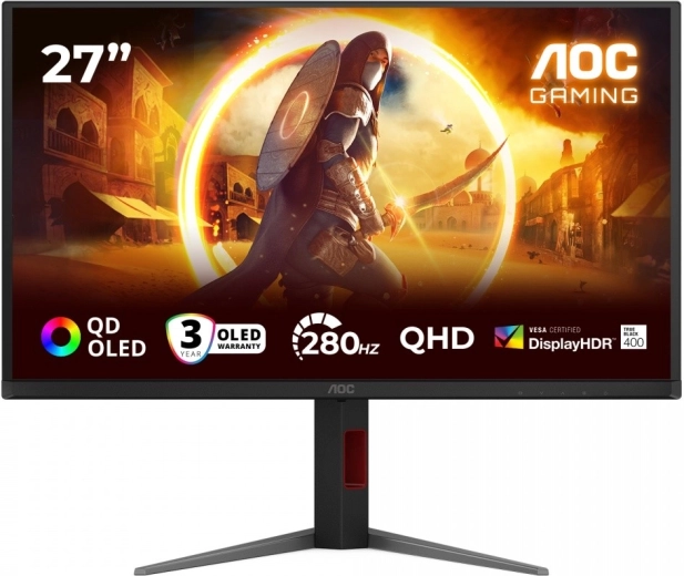 AOC Q27G4ZD 27" QD‑OLED herní monitor 240 Hz Pivot