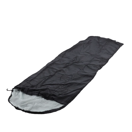 Turistický spacák 215 × 75 cm černý