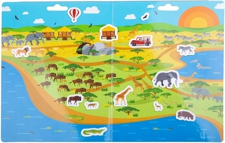 Bigjigs Toys znovu použitelné samolepky pod mořem – Safari