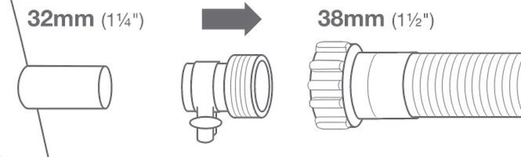 Intex adaptér B pro propojení bazénových hadic 32/38 mm (2 ks)