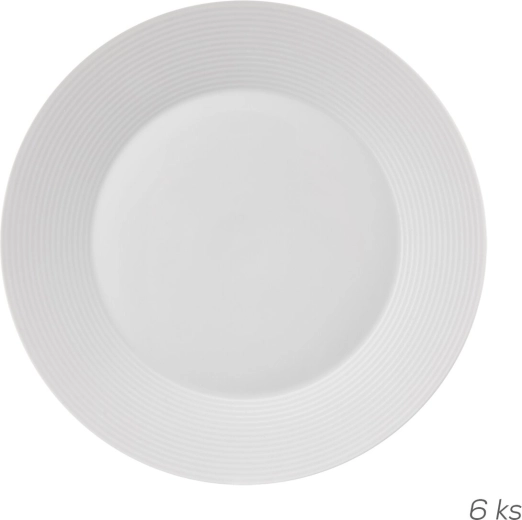 Mělký talíř Mona s linkou 27 cm, 6 ks