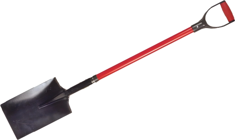 Rýč hranatý s fiberglassovou násadou a rukovětí