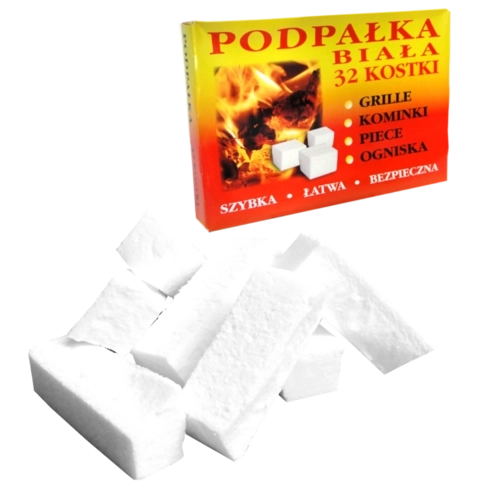 Bílá podpalovací kostka 32 ks