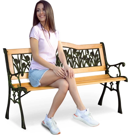 Zahradní lavice s opěrkou Gardi Tulip Sofotel 123,5 × 74 × 48 cm