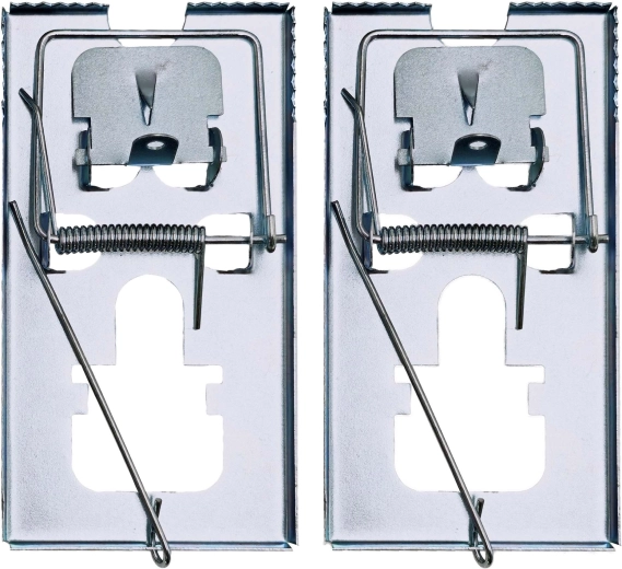 Dřevěná past na myši, sada 2 ks