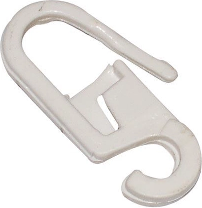 Záclonový háček transparentní, plast, balení 100 ks