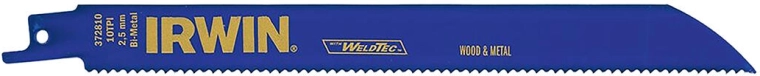 Pilové listy do mečové pily na kov i dřevo 200 mm, 10 TPI (5 ks) IRWIN