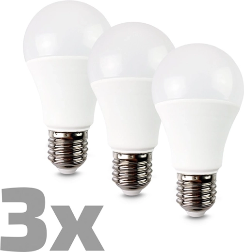 Ecolux LED žárovka E27 12 W 3000 K 1080 lm - 3 kusy